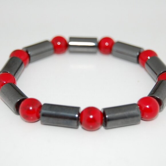 Magnetic Bracelet,Gemstone Beads,Healthy Bracelet,Pain Relief,Wellness Bracelet - Picture 2 of 2